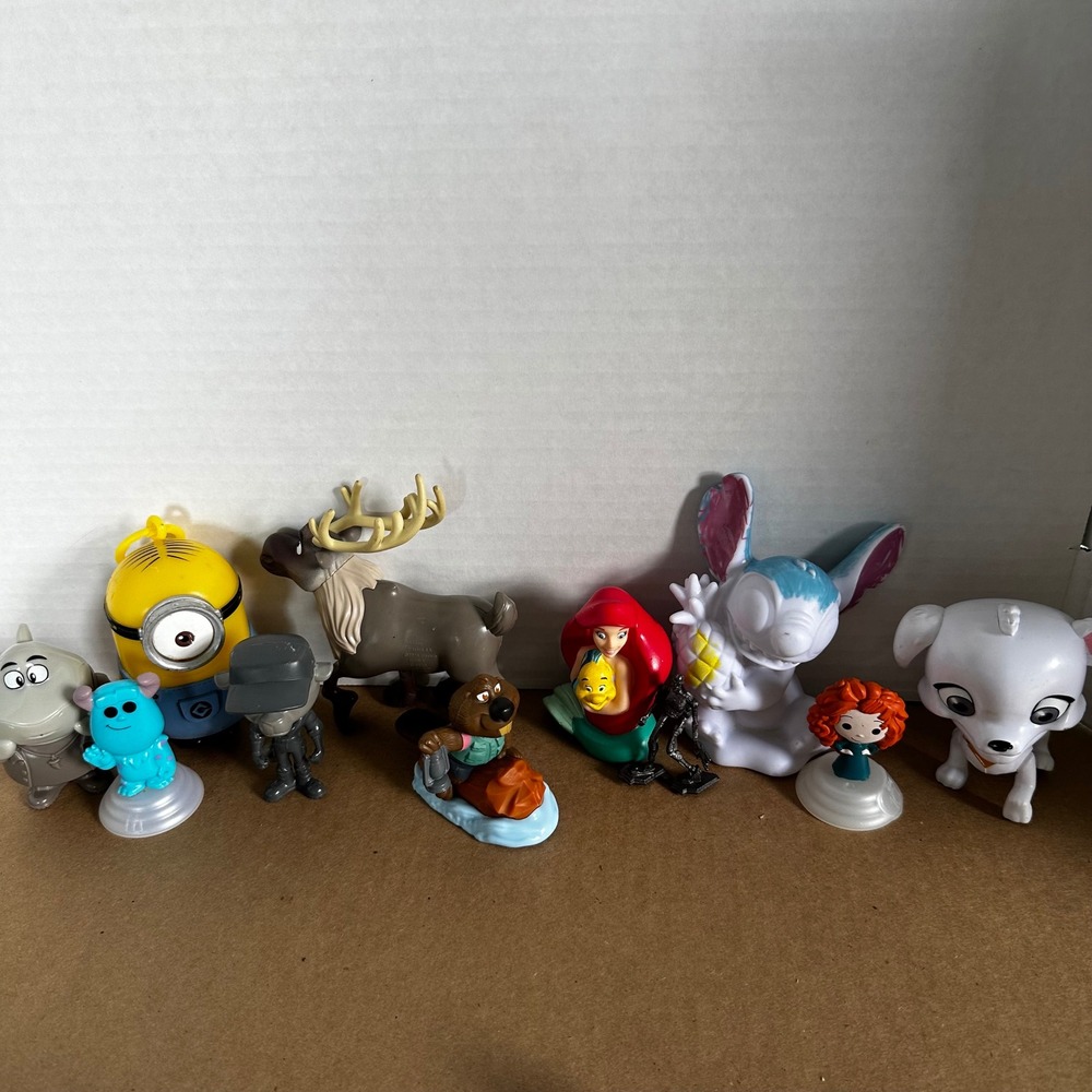 Disney McDonald's Figures Lot Kids OS Multicolor Good Mixed Character Toy Set